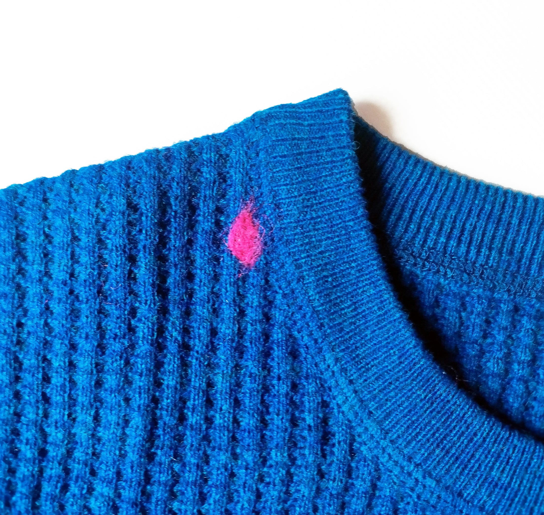 Suéter Azul waffle. 45€