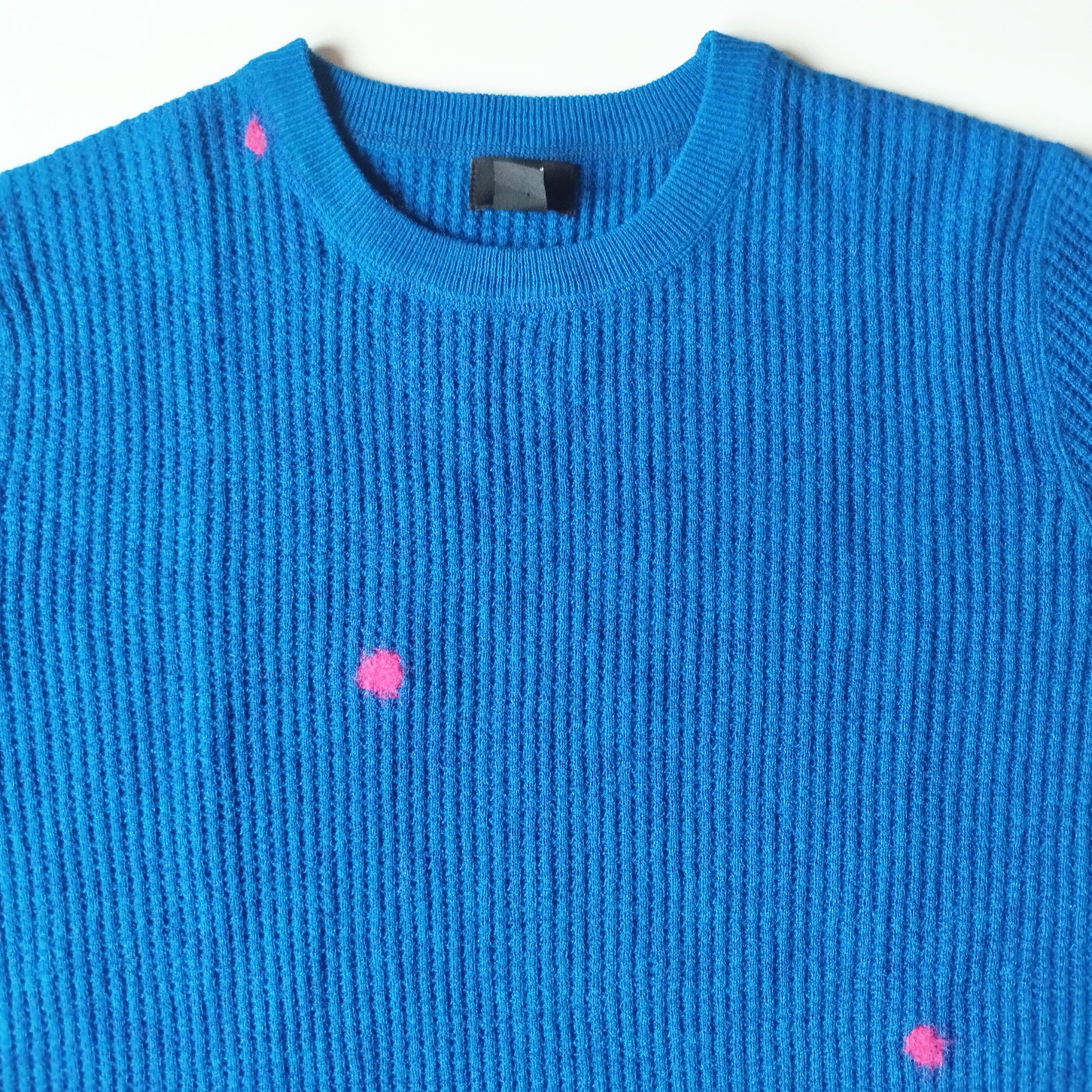 Suéter Azul waffle. 45€