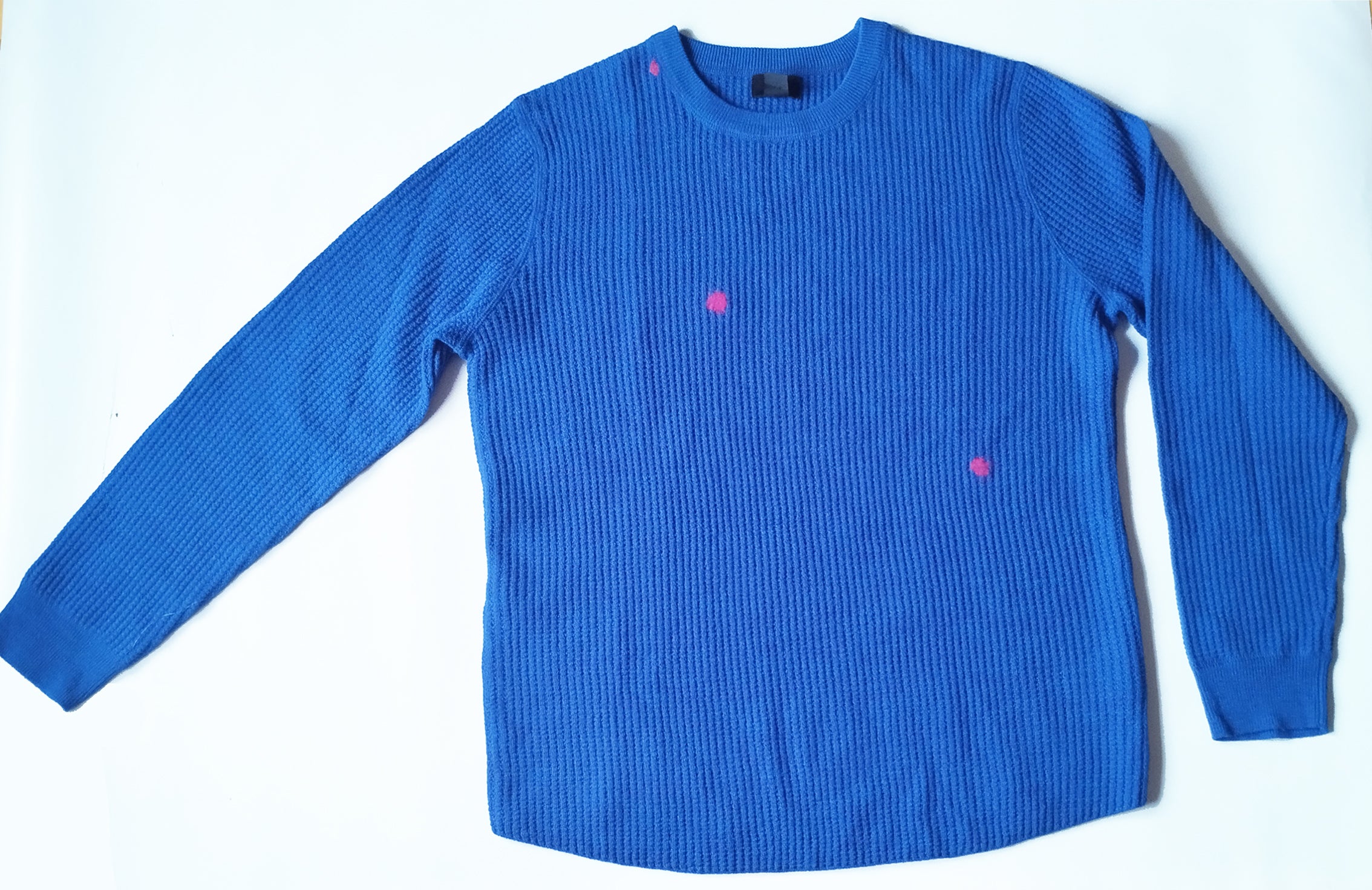 Suéter Azul waffle. 45€