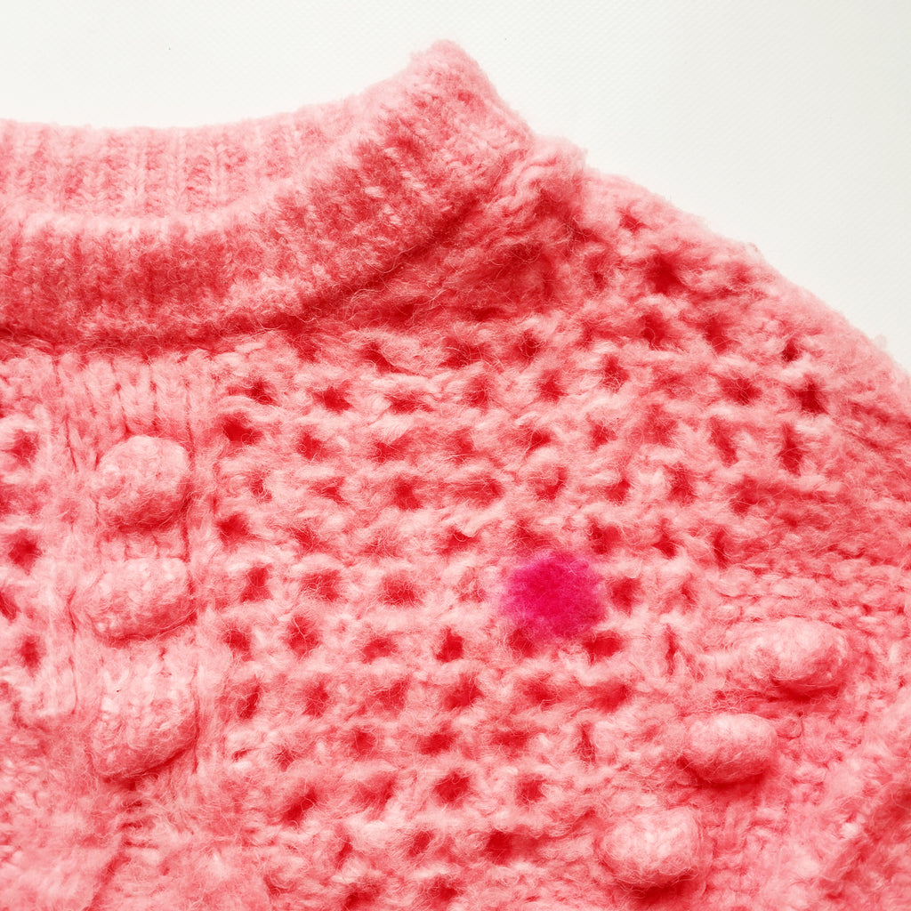 Suéter rosa grueso. 45€